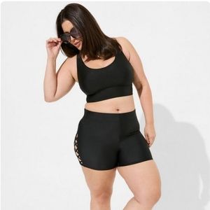 BNWTO--High Rise Strappy Side 3.5 Inch Swim Short
